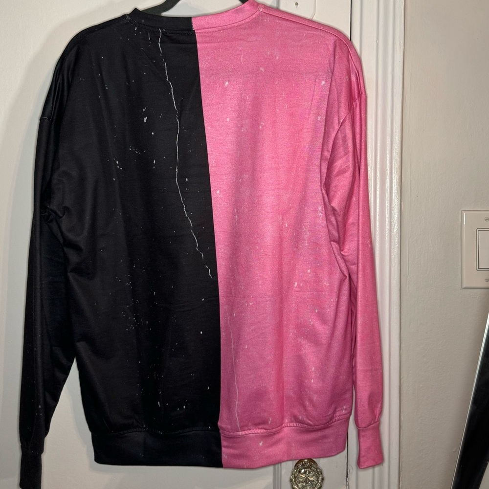 Graphic Color Block Split Long Sleeve - image 3